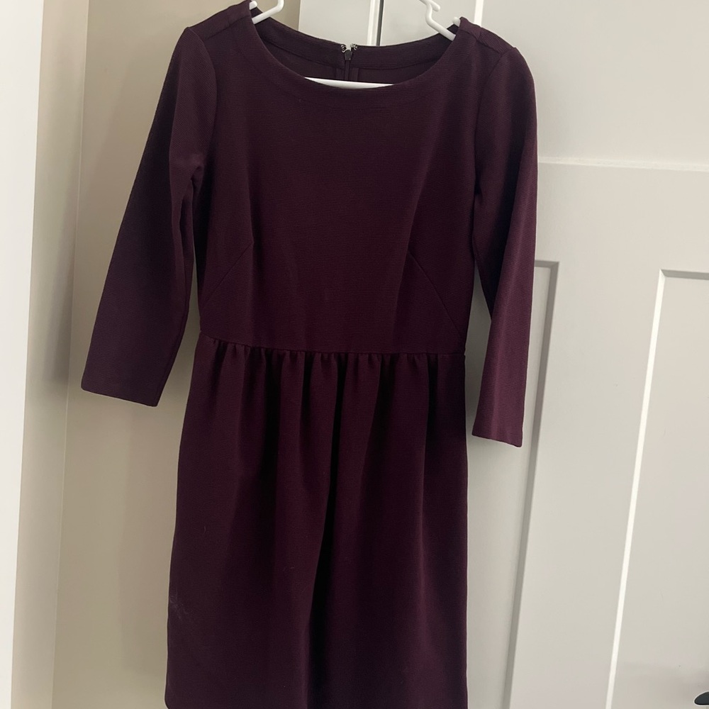 LOFT Kids Dress in Deep Burgundy